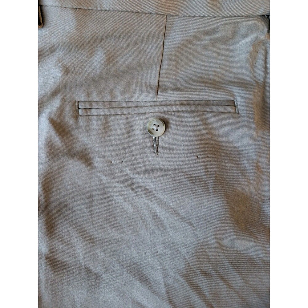 Haggar Premium Comfort Dress Pants Classic Khaki Tan 36x32 Preppy Academia Golf image 6